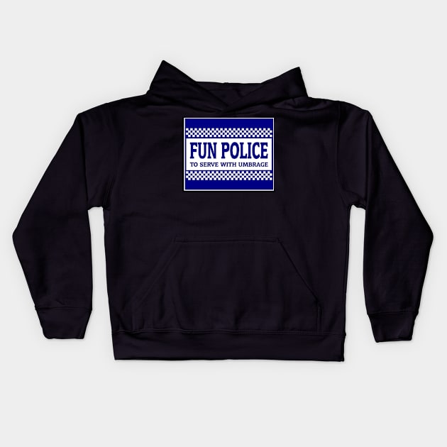 Fun Police Kids Hoodie by Slap Cat Designs